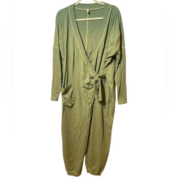 Intimately Free People Green Cotton Jumpsuit Romper Size S/P - Picture 1 of 5